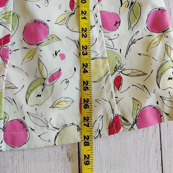 Ann Taylor LOFT apple print trench coat sz SP - Picture 11 of 12